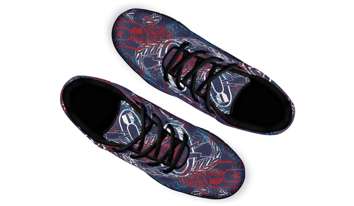 Sneakers - "It's 5 o'clock Somewhere" (Red, White, & Blues)