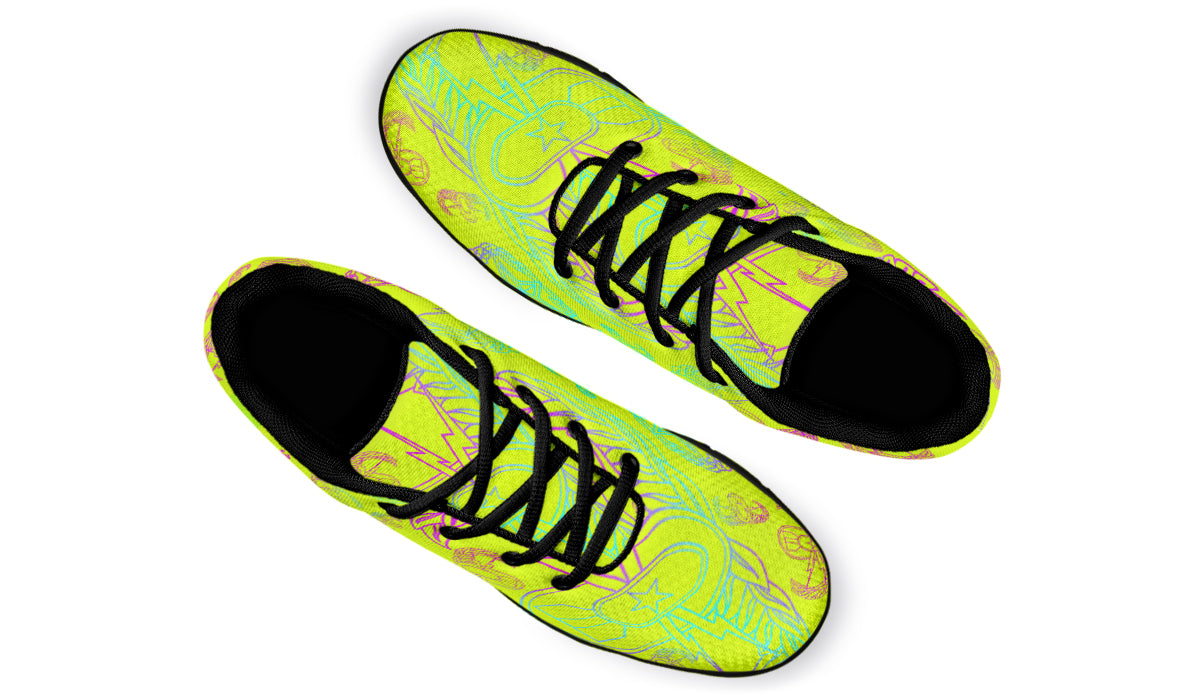 Sneakers - "EOD Mixed Badges" (Multicolor on Yellow)