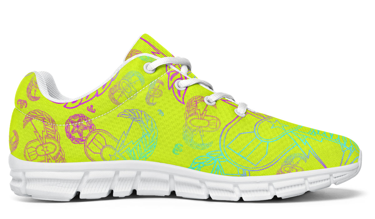 Sneakers - "EOD Mixed Badges" (Multicolor on Yellow)