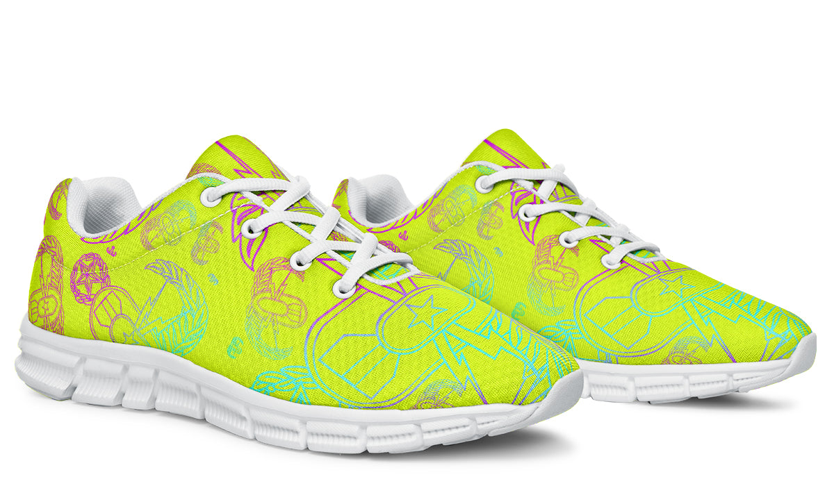 Sneakers - "EOD Mixed Badges" (Multicolor on Yellow)
