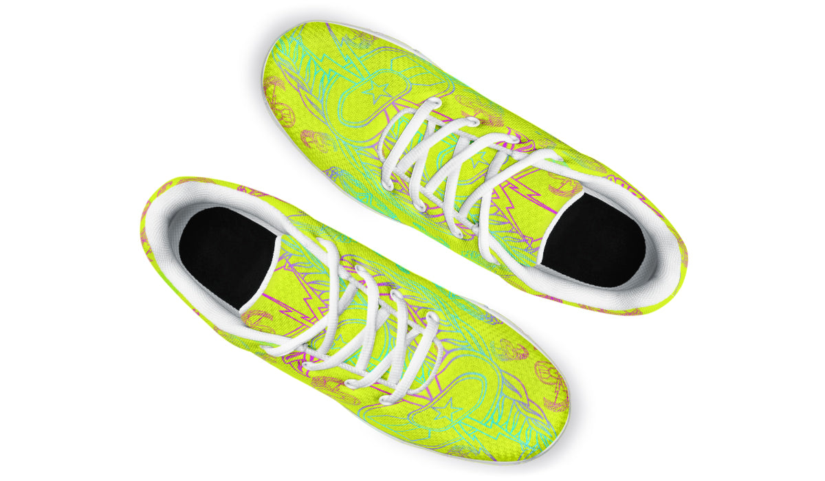 Sneakers - "EOD Mixed Badges" (Multicolor on Yellow)