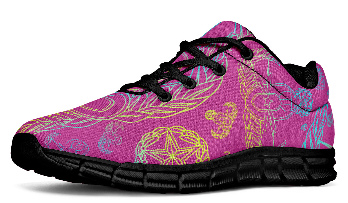 Sneakers - "EOD Mixed Badges" (Multicolor on Pink)