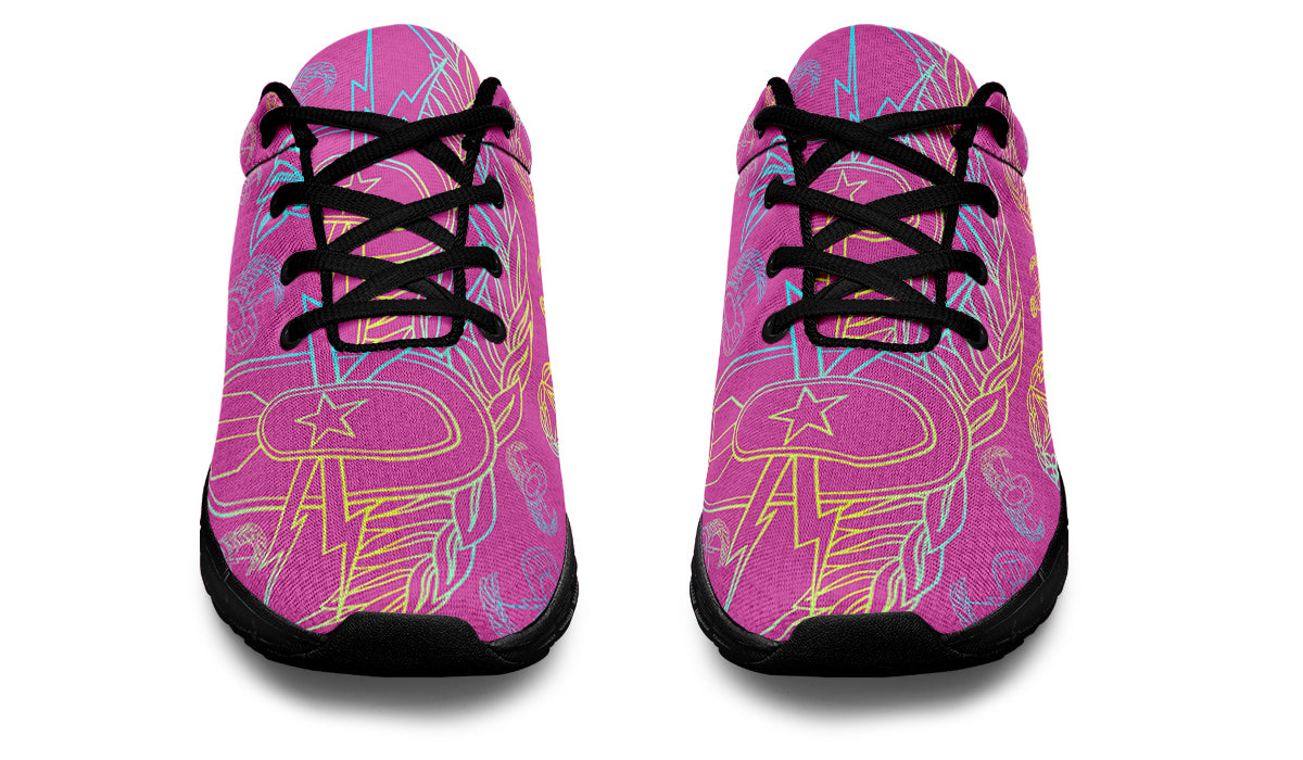 Sneakers - "EOD Mixed Badges" (Multicolor on Pink)
