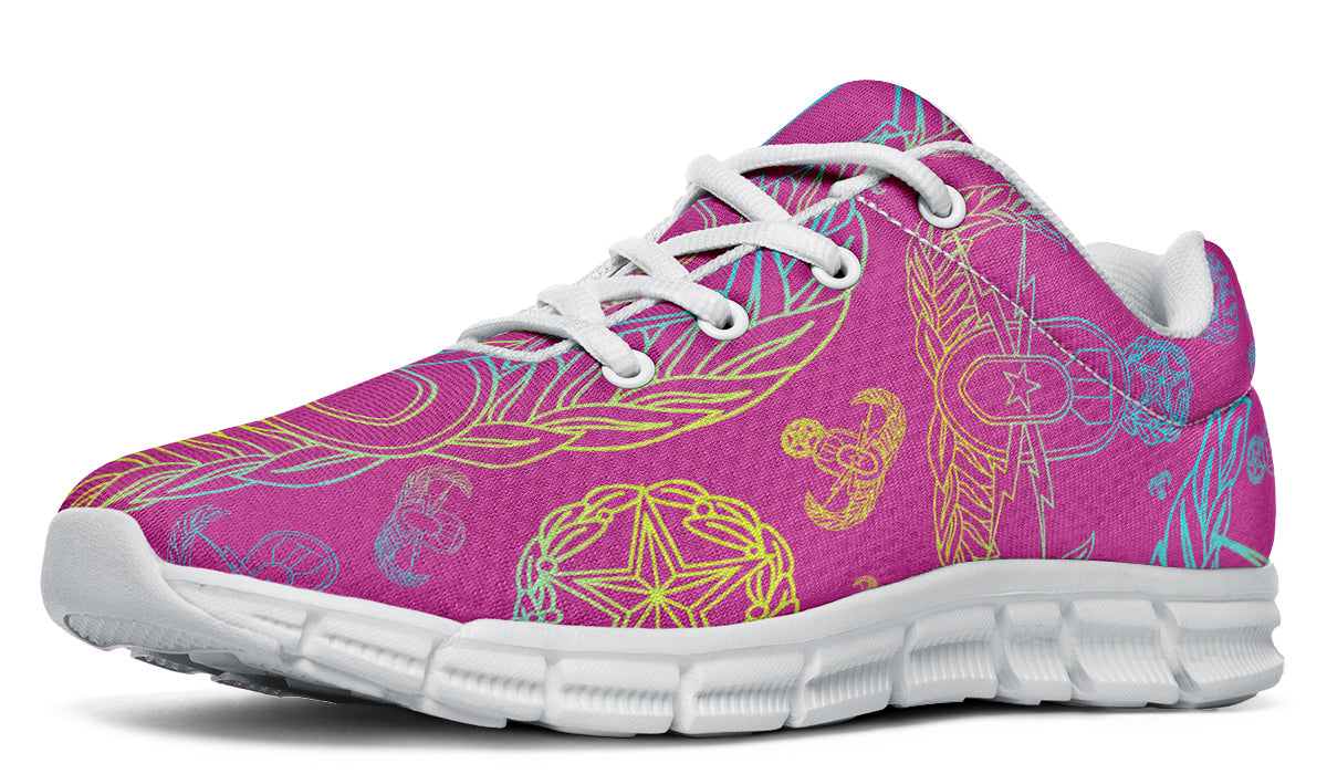 Sneakers - "EOD Mixed Badges" (Multicolor on Pink)