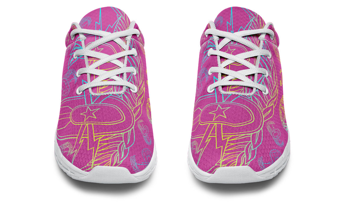 Sneakers - "EOD Mixed Badges" (Multicolor on Pink)