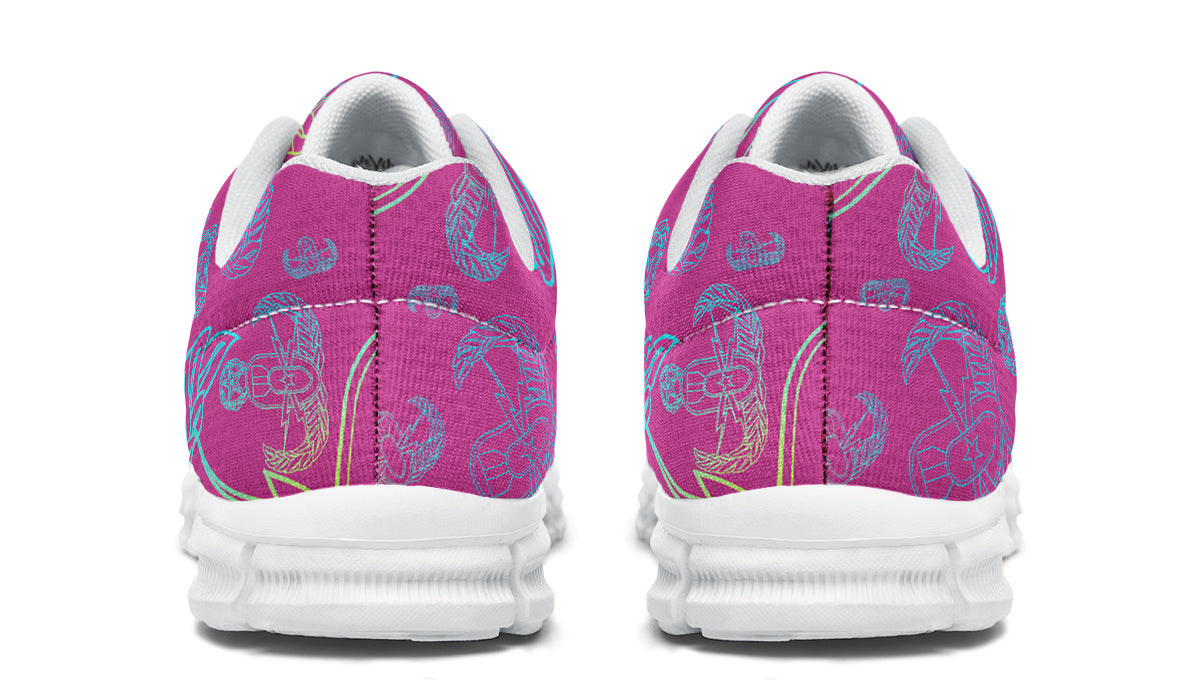 Sneakers - "EOD Mixed Badges" (Multicolor on Pink)