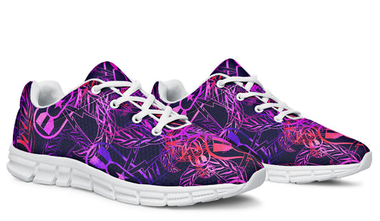 Sneakers - "It's 5 o'clock Somewhere" (Orange on Purple)