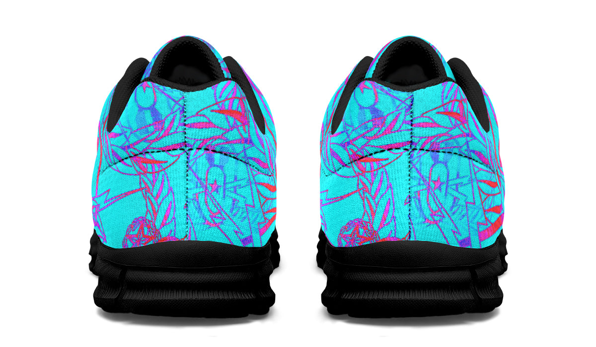 Sneakers - "It's 5 o'clock Somewhere" (Bright on Turquoise)