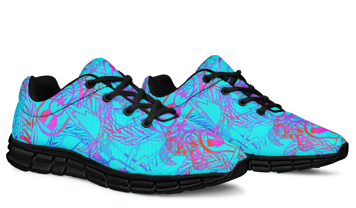 Sneakers - "It's 5 o'clock Somewhere" (Bright on Turquoise)