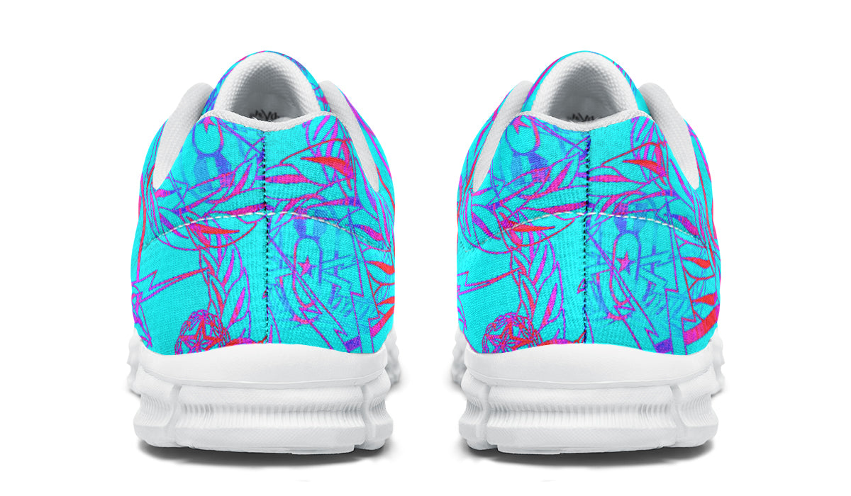 Sneakers - "It's 5 o'clock Somewhere" (Bright on Turquoise)