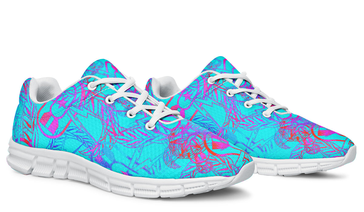 Sneakers - "It's 5 o'clock Somewhere" (Bright on Turquoise)
