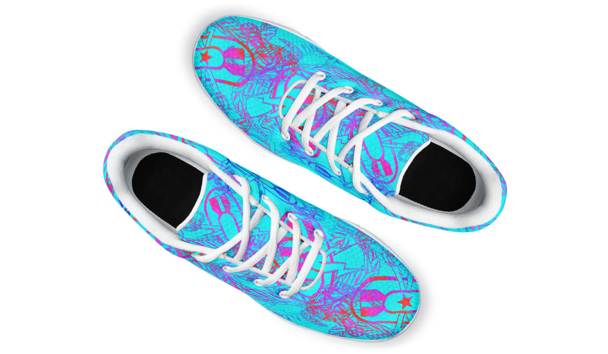 Sneakers - "It's 5 o'clock Somewhere" (Bright on Turquoise)