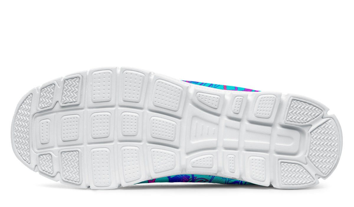 Sneakers - "It's 5 o'clock Somewhere" (Bright on Turquoise)