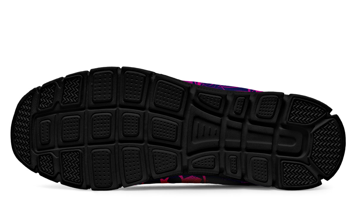 Sneakers - "It's 5 o'clock Somewhere" (Pink on Purple)