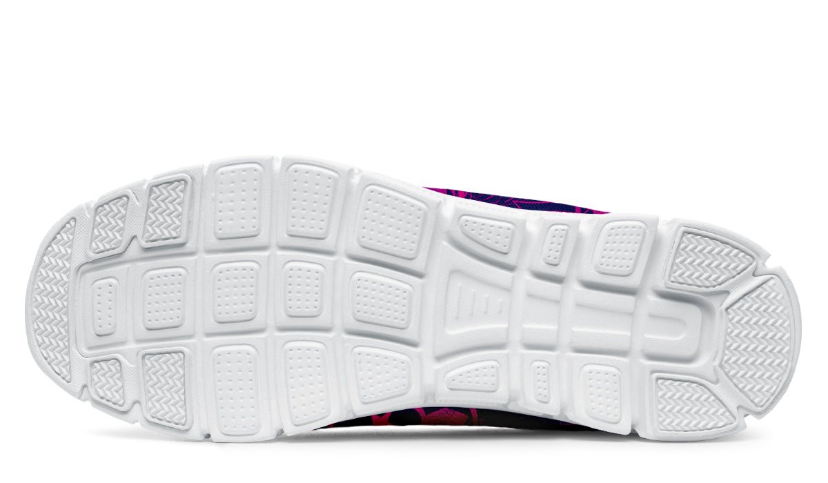 Sneakers - "It's 5 o'clock Somewhere" (Pink on Purple)