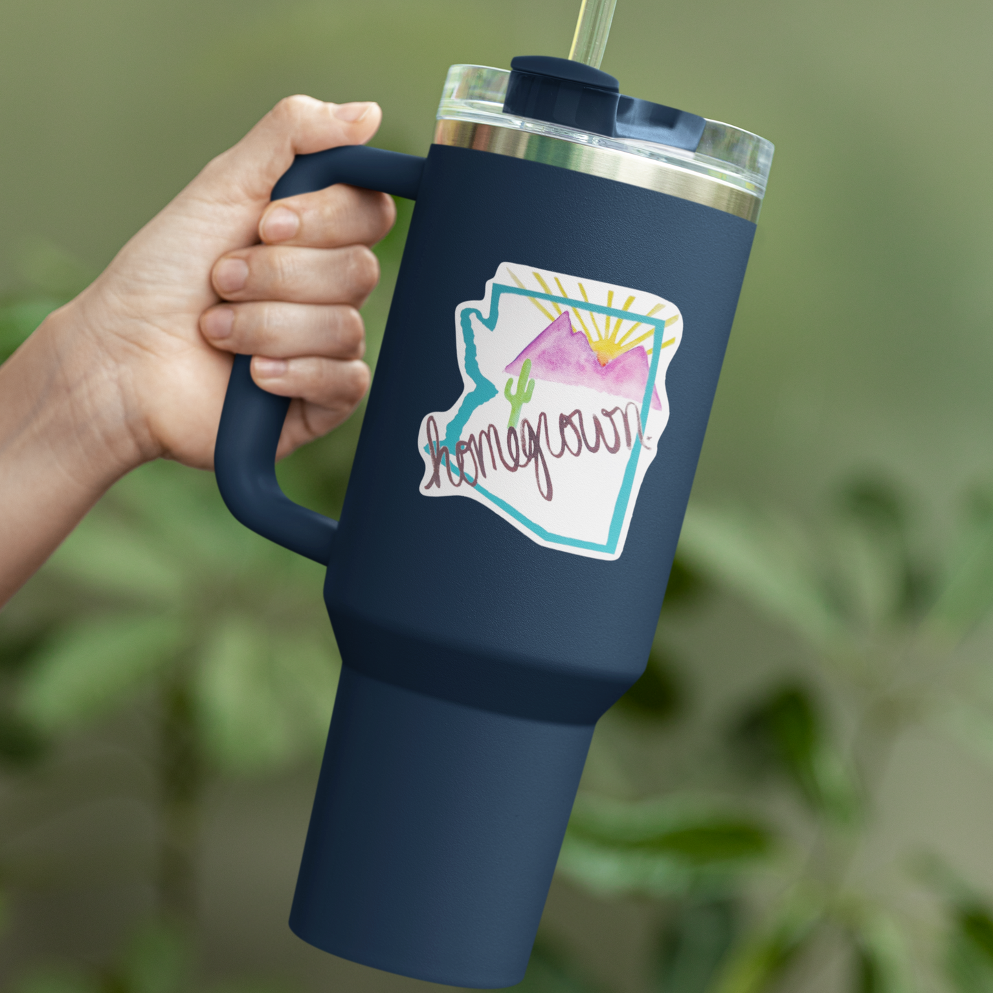 "Arizona Homegrown (Teal)" Vinyl Sticker/Decal