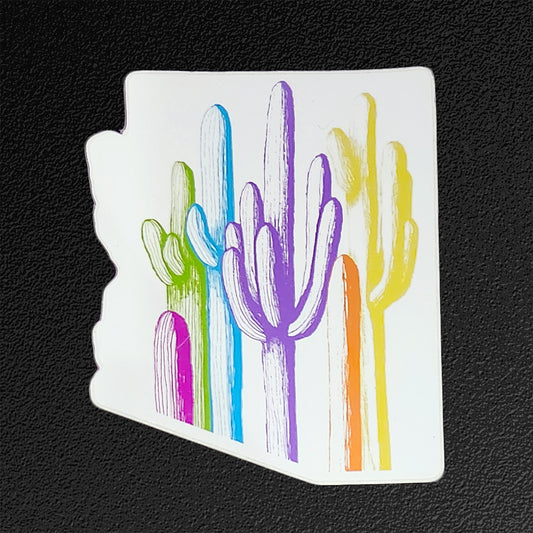 "Arizona Palette on White" Vinyl Sticker/Decal