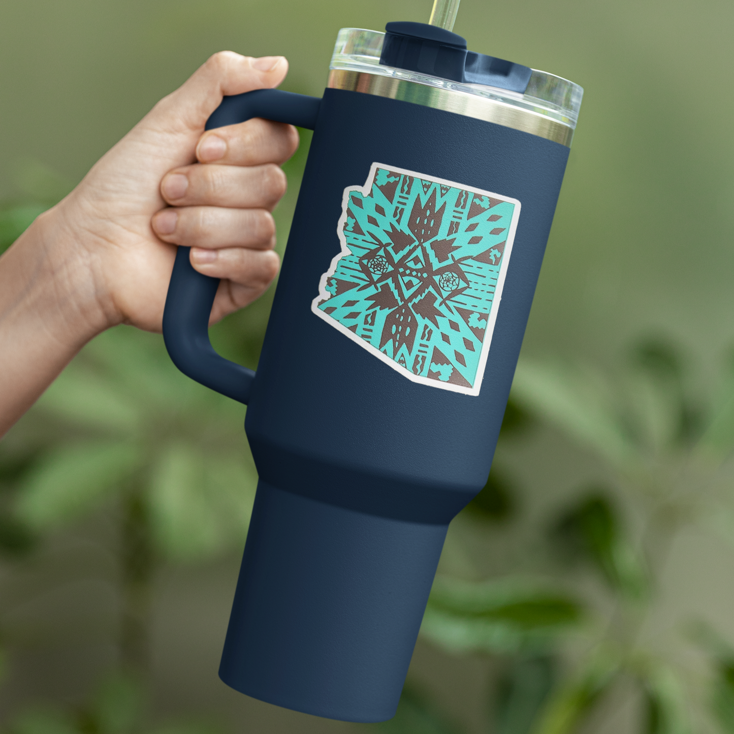 "Aztec AZ (Turquoise)" Vinyl Sticker/Decal