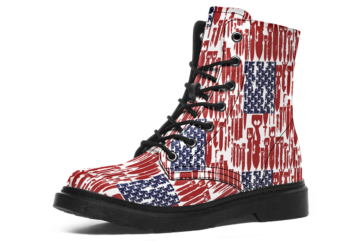Combat Boots - "EOD Bomb Flag"