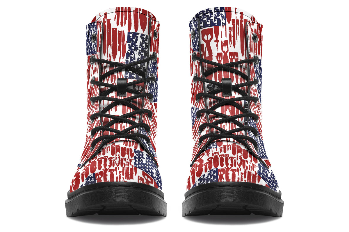 Combat Boots - "EOD Bomb Flag"