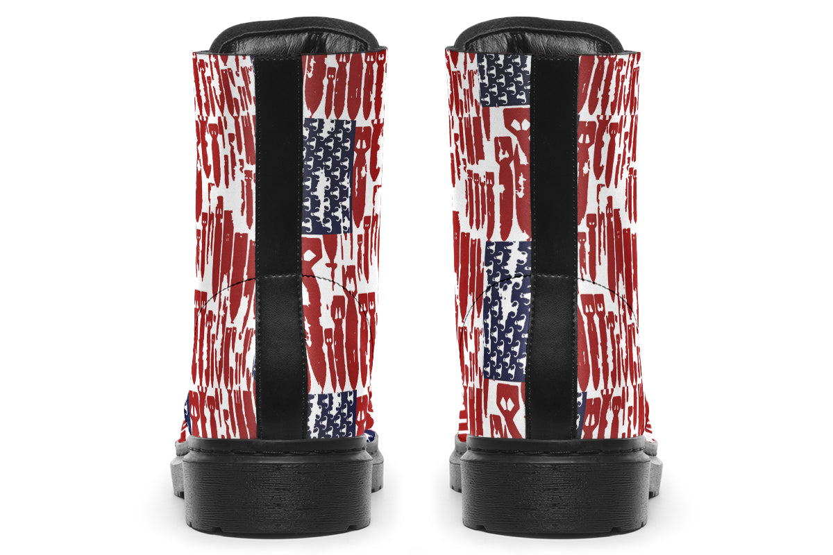 Combat Boots - "EOD Bomb Flag"