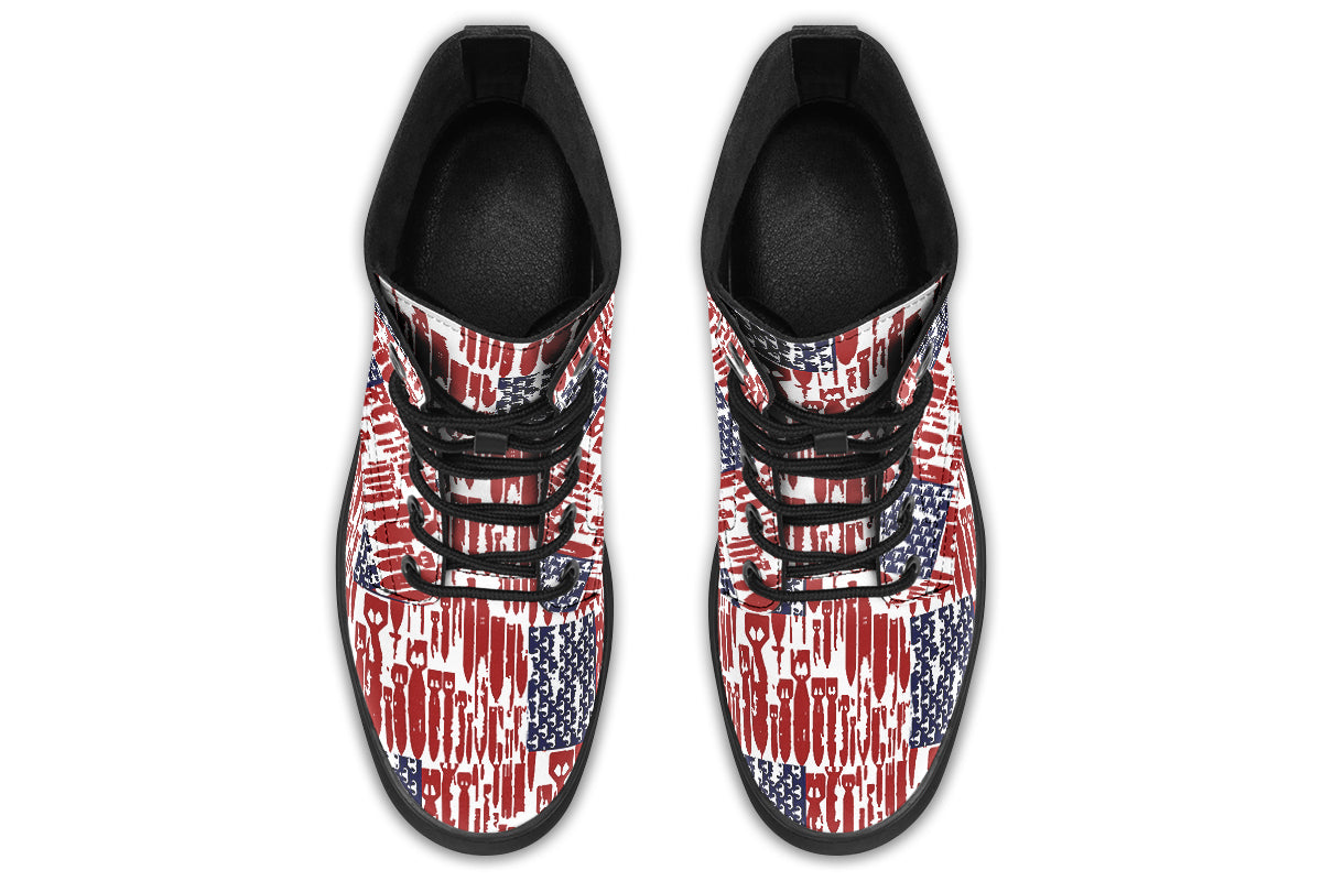 Combat Boots - "EOD Bomb Flag"