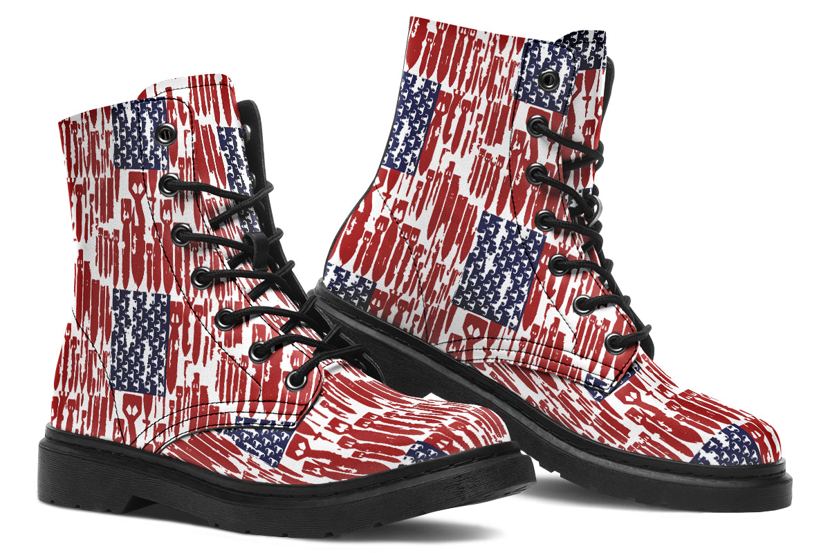 Combat Boots - "EOD Bomb Flag"