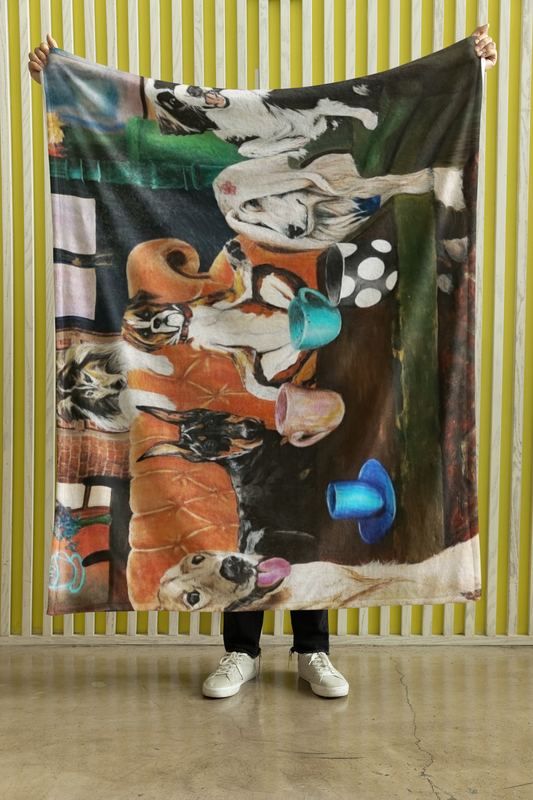 Plush Throw Blanket - "Central Bark"