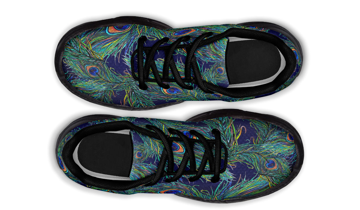 Chunky Sneakers - "Peacock Feathers"