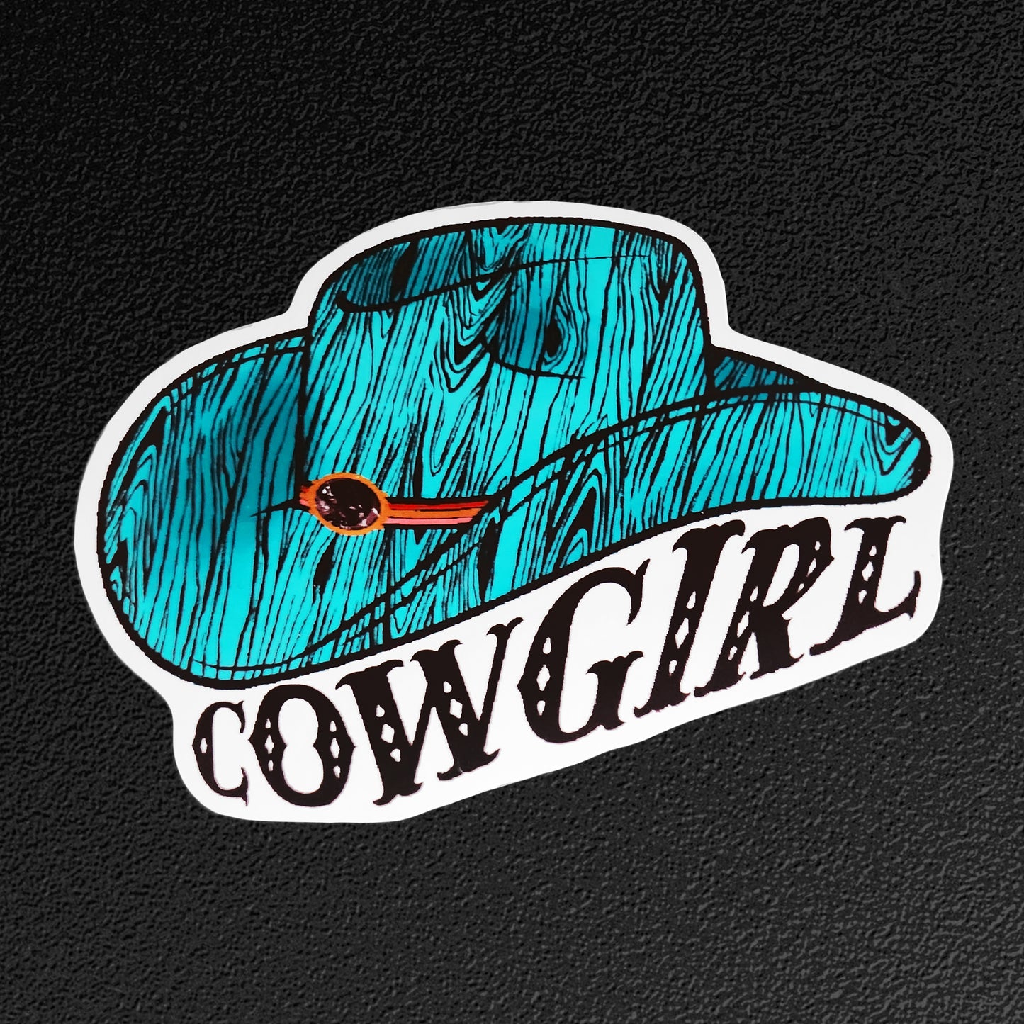 Cowgirl Hat Vinyl Sticker/Decal