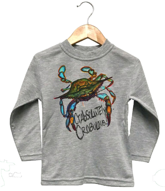 Crabsolutely Crabulous Youth Long Sleeve Tee