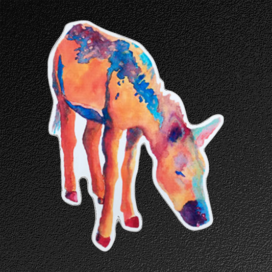 Vinyl Sticker/Decal - "Desert Rain Burro"