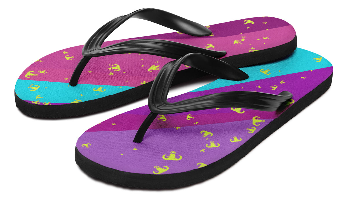 Flip Flops - "EOD Confetti & Stripes"