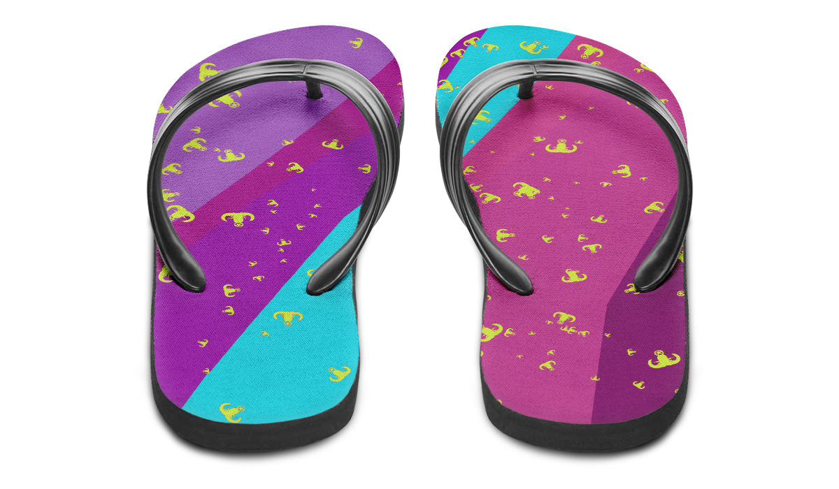 Flip Flops - "EOD Confetti & Stripes"
