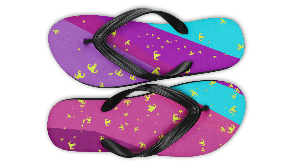 Flip Flops - "EOD Confetti & Stripes"