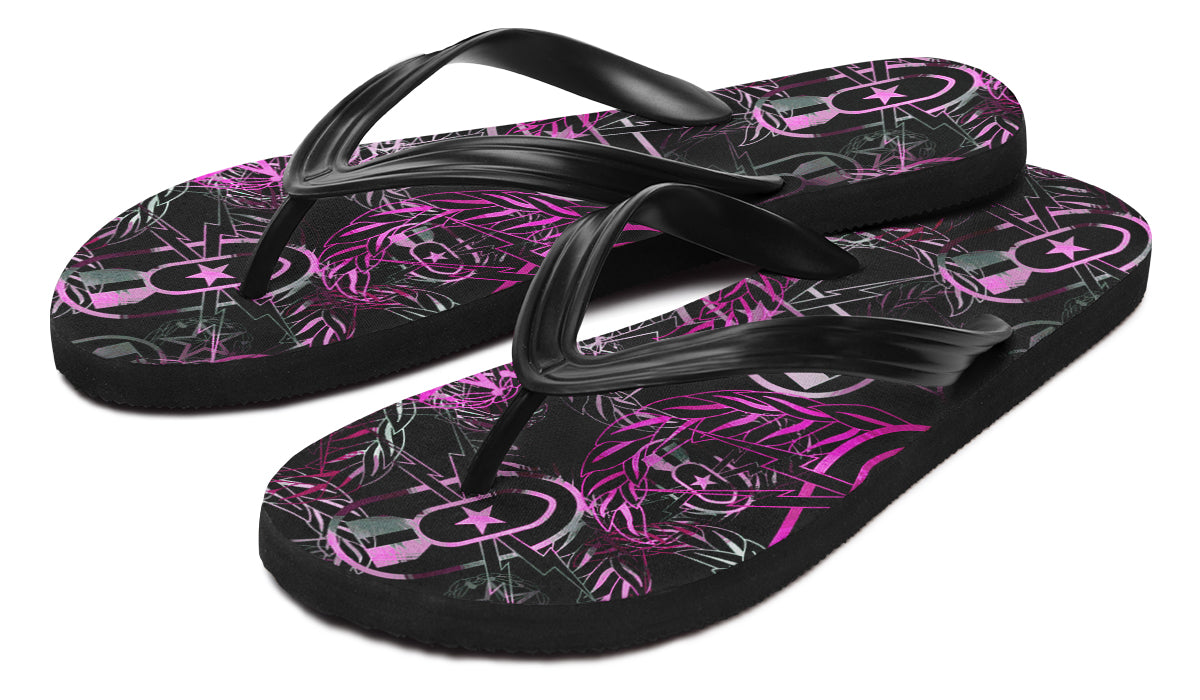 Flip Flops - "It's 5 o'clock Somewhere" (Pink)