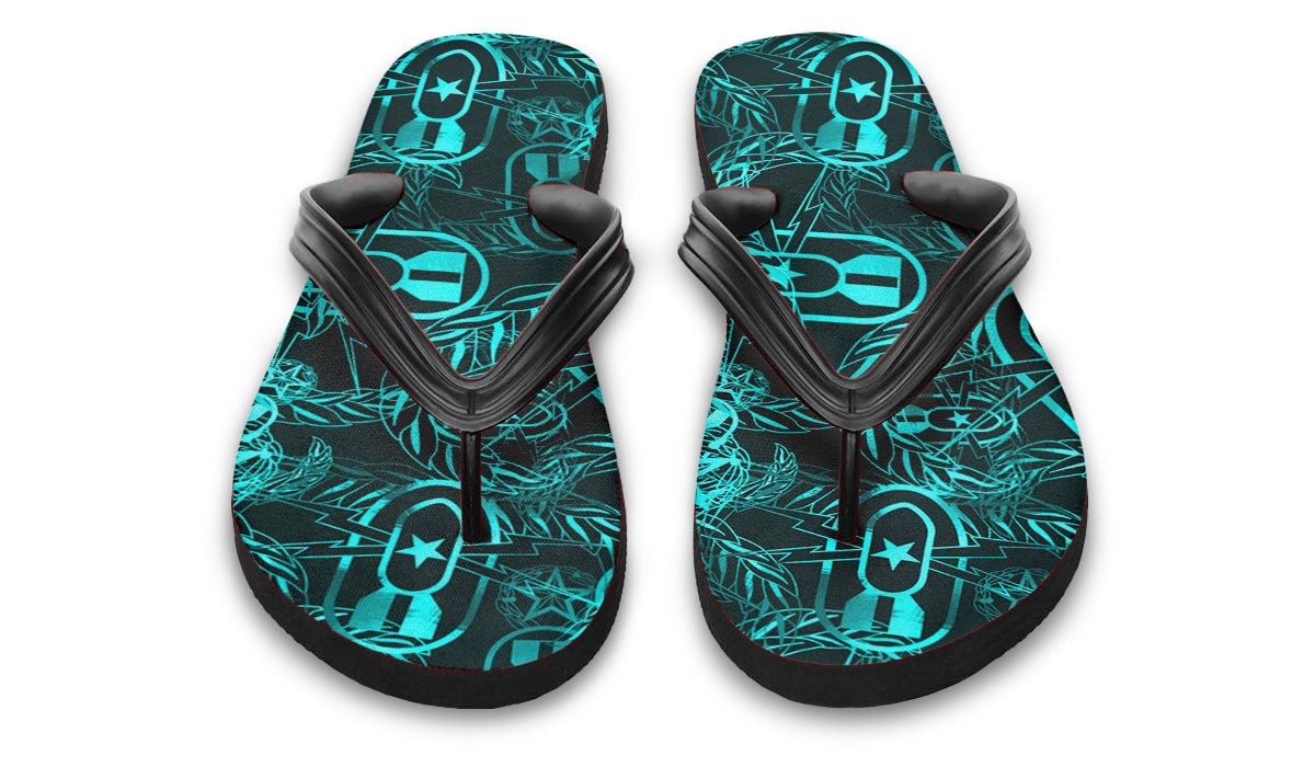 Flip Flops - "It's 5 o'clock Somewhere" (Turquoise)
