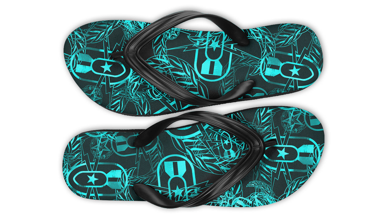 Flip Flops - "It's 5 o'clock Somewhere" (Turquoise)