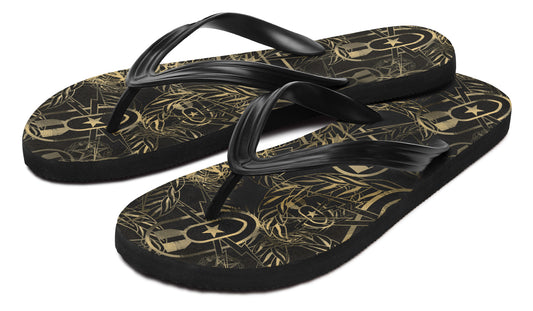 Flip Flops - "It's 5 o'clock Somewhere" (Tan)