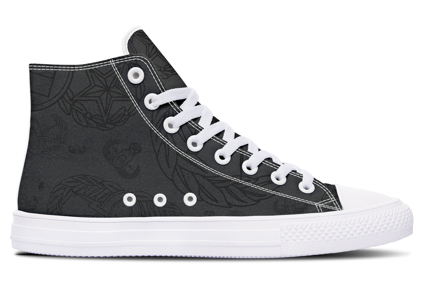 High Tops - "EOD Mixed Badges" (Black on Grey)