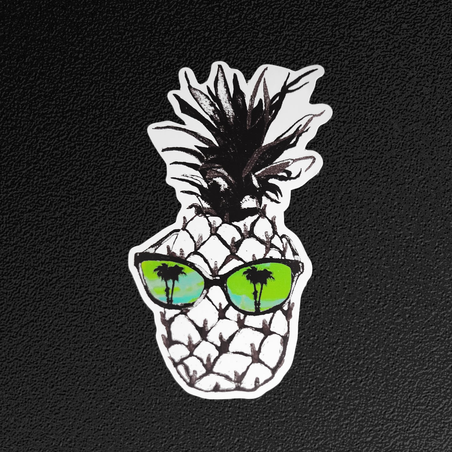 Hot Pineapple in Green Vinyl Sticker/Decal