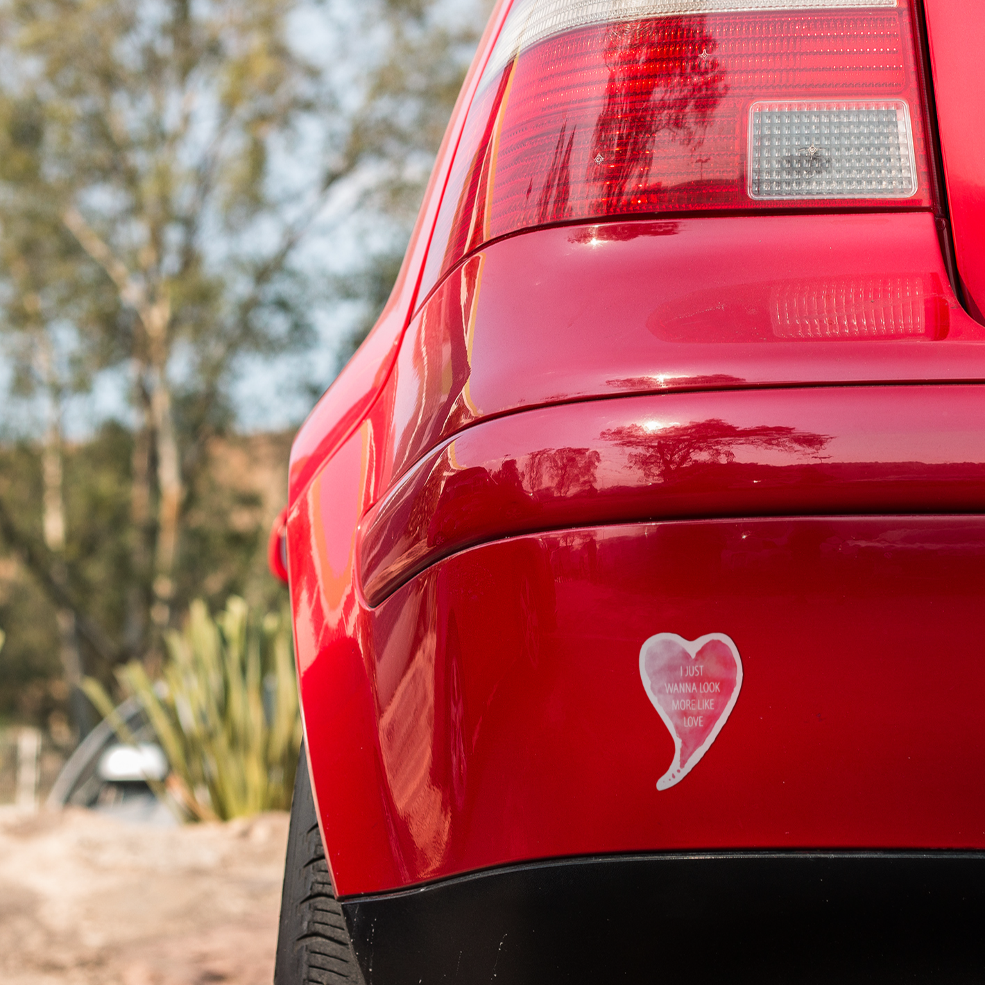 Vinyl Sticker/Decal - "I Just Wanna Look More Like Love"
