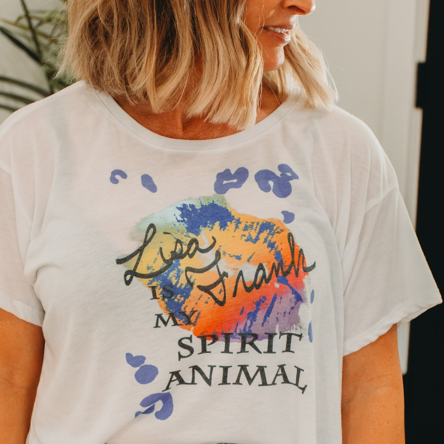 T-Shirt (Women's Cropped) - "Lisa Frank is my Spirit Animal"