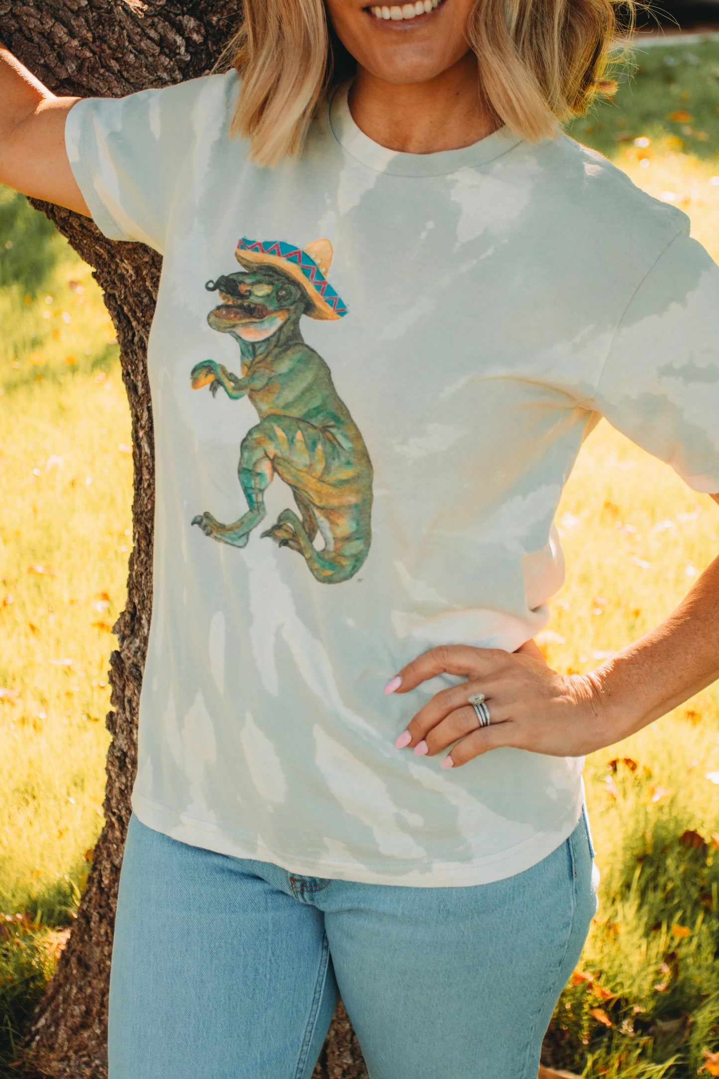 Taco Dino Tie-Dye T-Shirt