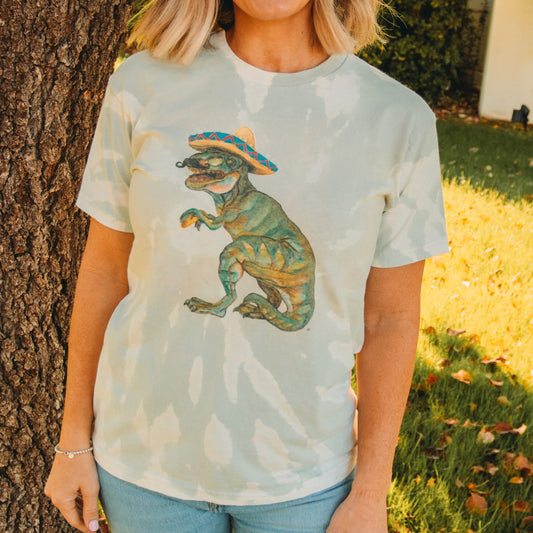 Taco Dino Tie-Dye T-Shirt