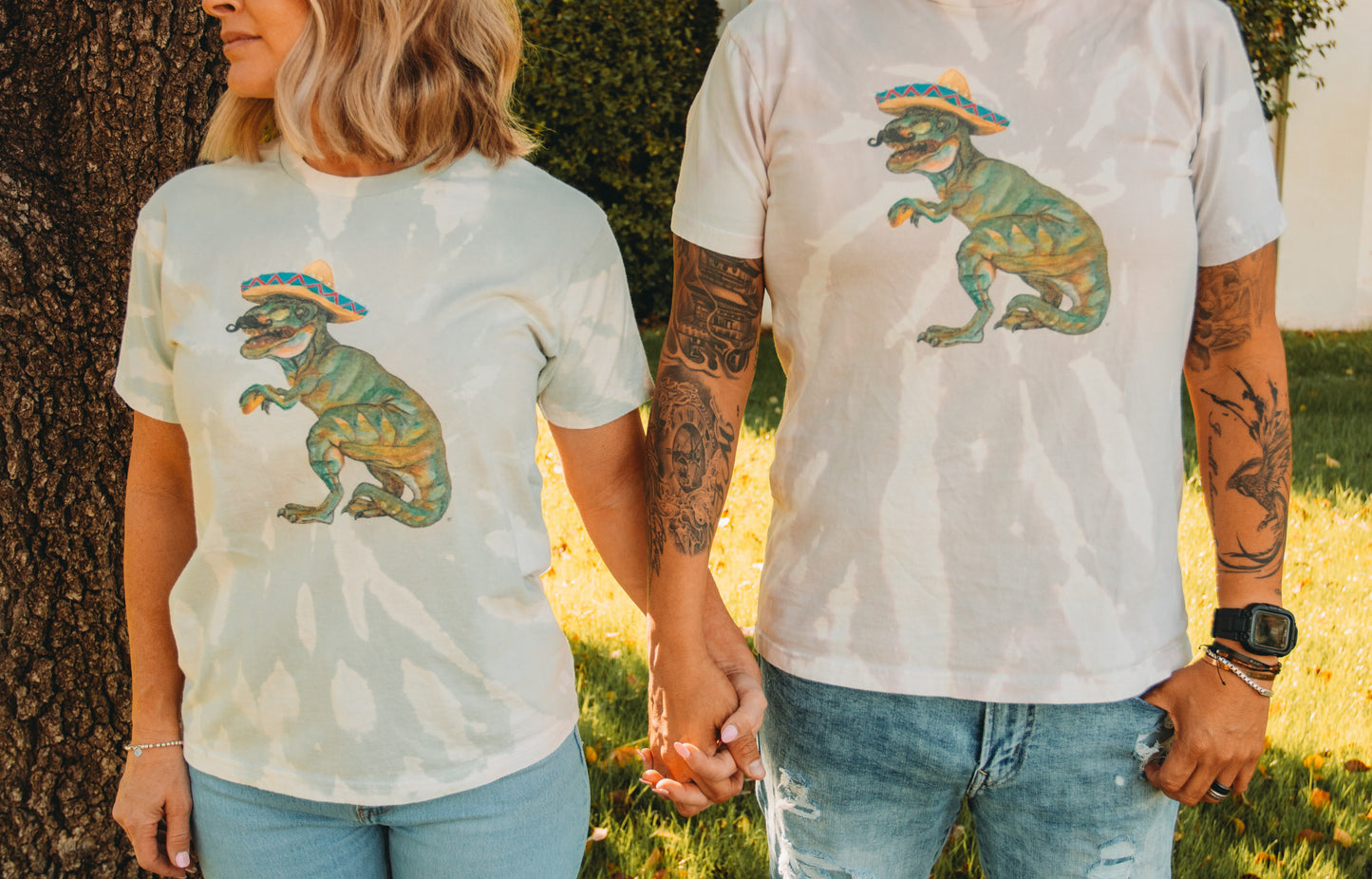 Taco Dino Tie-Dye T-Shirt