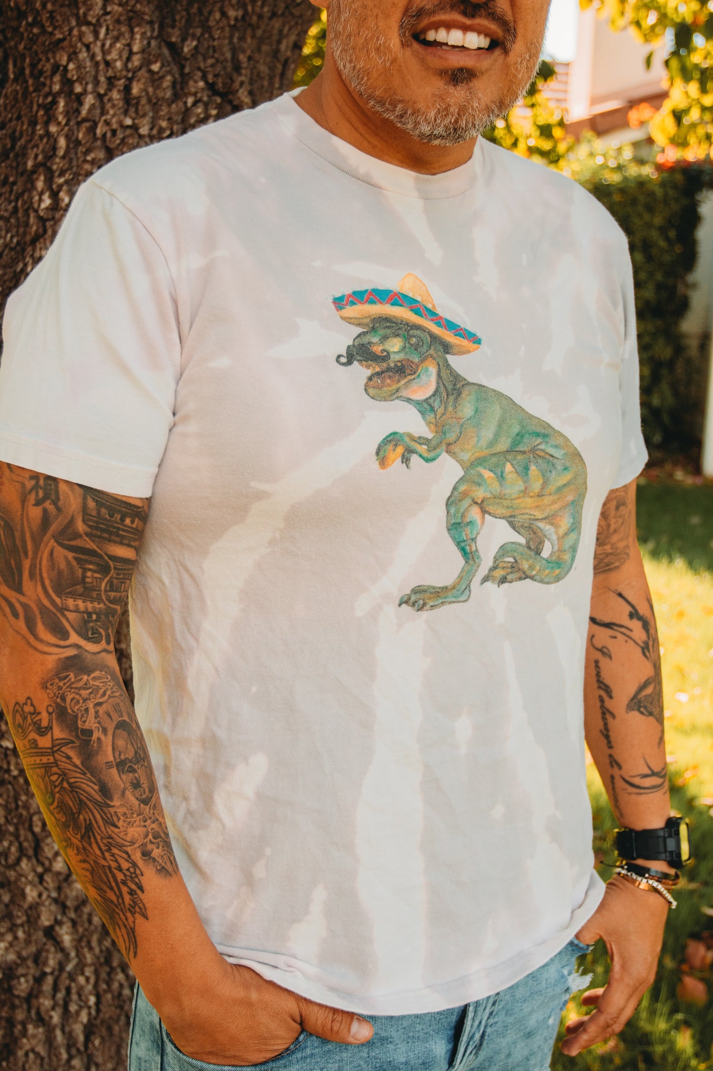 Taco Dino Tie-Dye T-Shirt