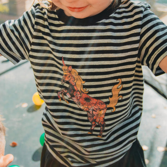 Tatted Unicorn Toddler T-Shirt