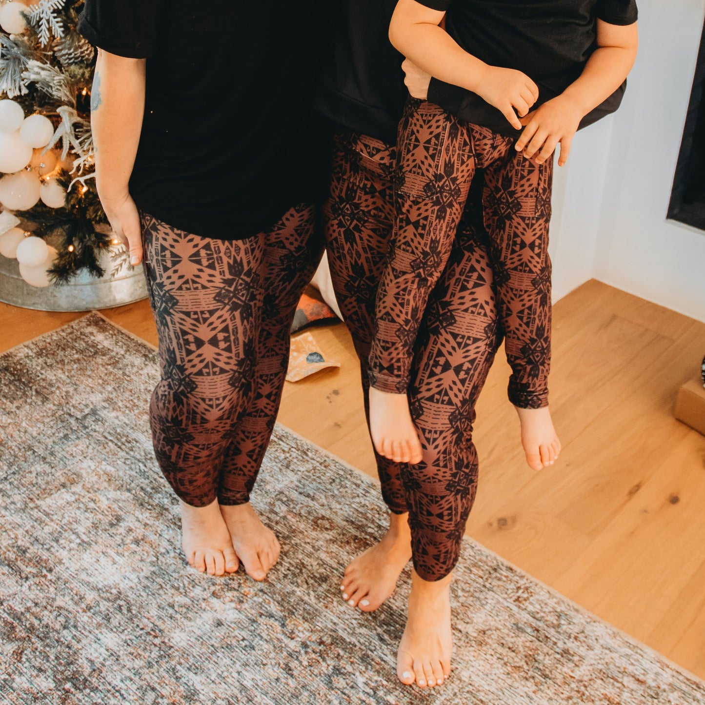 Aztec Clay Leggings with Pockets