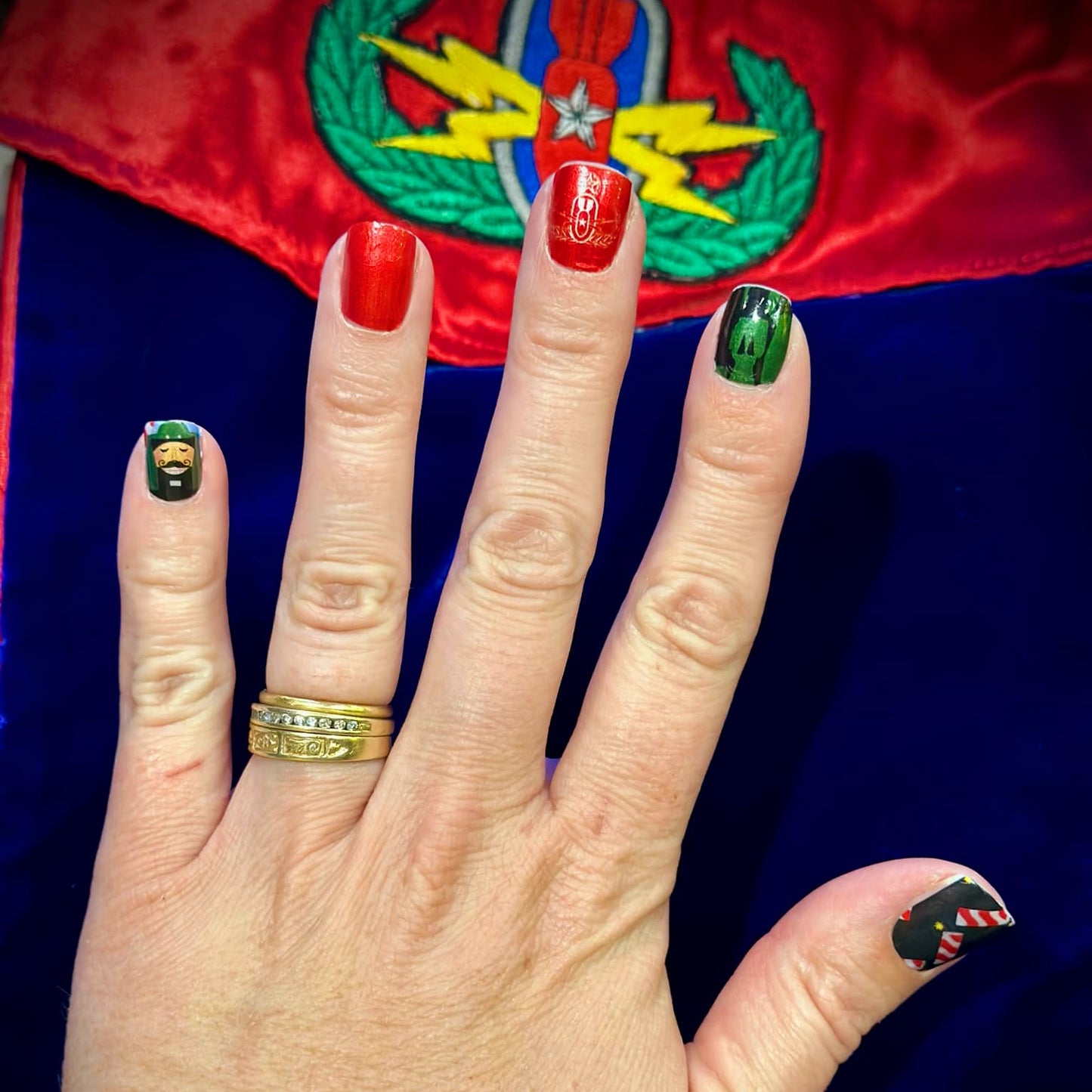 Nail Art Strips - "EOD Nutcracker"